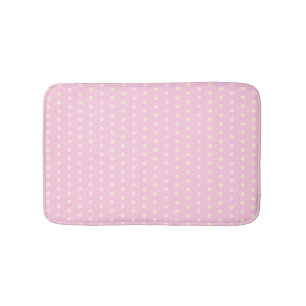Tapis De Bain Motif de fleur marguerite blanche rose pâle