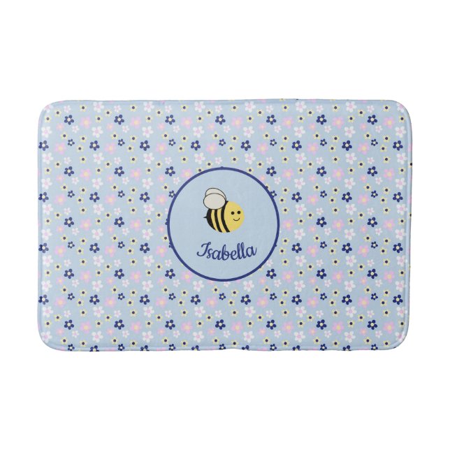 Tapis De Bain Motif de fleur simple mignon (Devant)