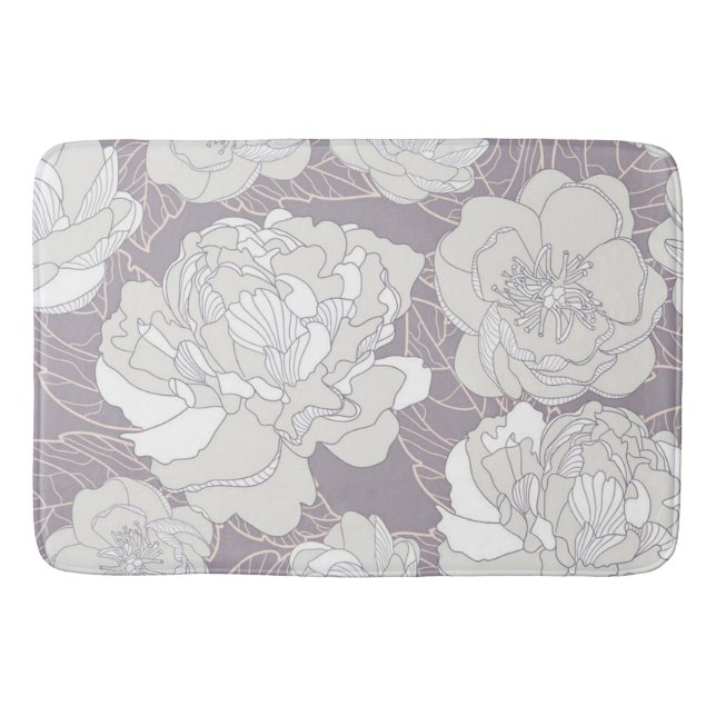 Tapis De Bain Motif de fleurs (Devant)