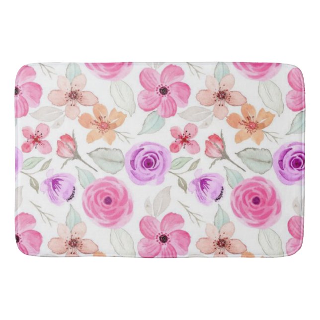 Tapis De Bain Motif de fleurs (Devant)