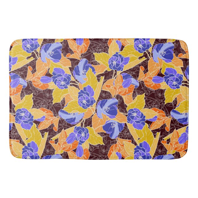 Tapis De Bain Motif de fleurs Apple (Devant)
