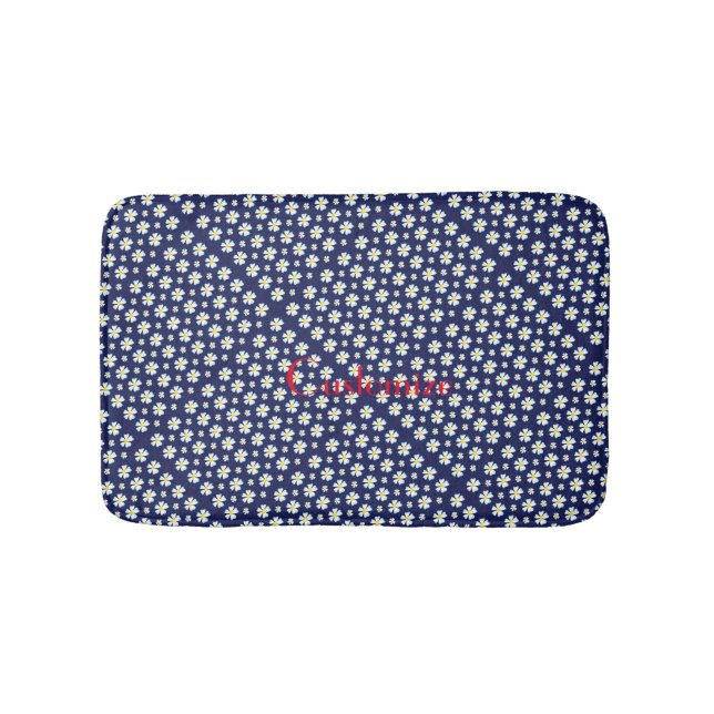 Tapis De Bain Motif de fleurs blanches Thunder_Cove (Devant)