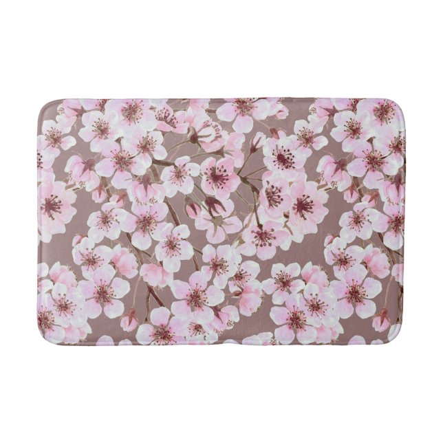 Tapis De Bain Motif de fleurs de cerisier (Devant)