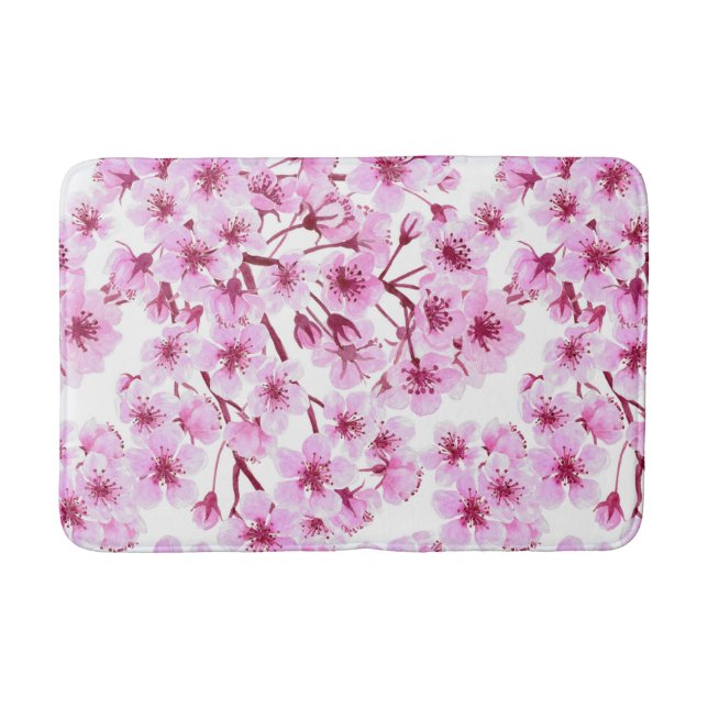 Tapis De Bain Motif de fleurs de cerisiers (Devant)