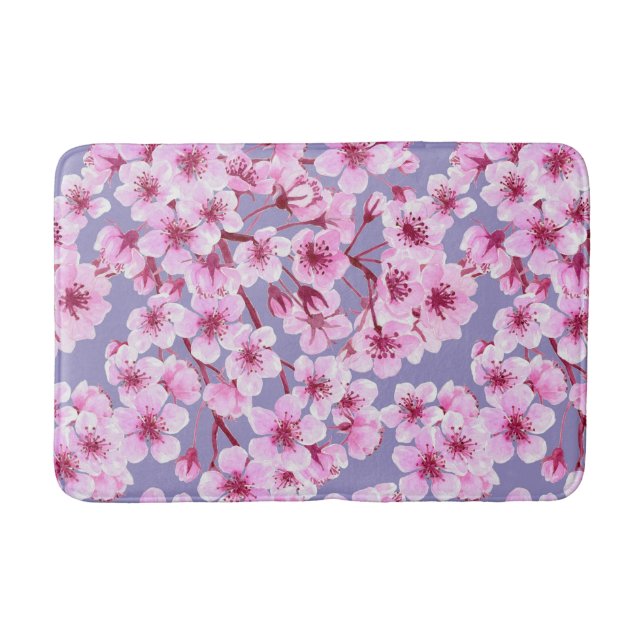 Tapis De Bain Motif de fleurs de cerisiers (Devant)