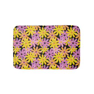 Tapis De Bain Motif de fleurs de Gerbera, arrière - plan