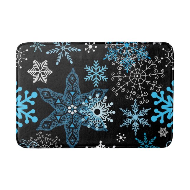 Tapis De Bain Motif de flocon de neige	 (Devant)
