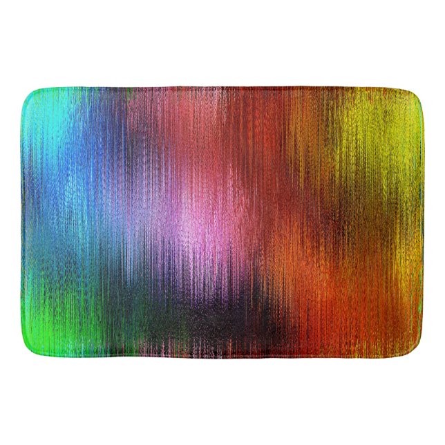 Tapis De Bain Motif de fond coloré  (Devant)
