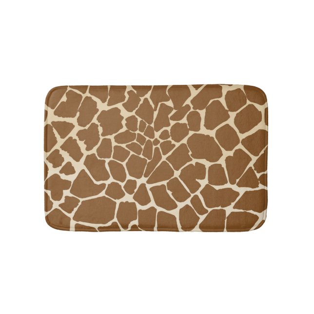 Tapis De Bain Motif de fourrure Giraffe Imprimer (Devant)