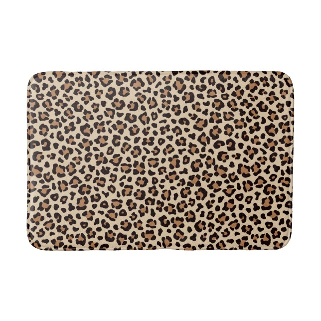 Tapis De Bain Motif de fourrure léopard (Devant)