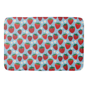 Tapis De Bain Motif de fraises sucrées