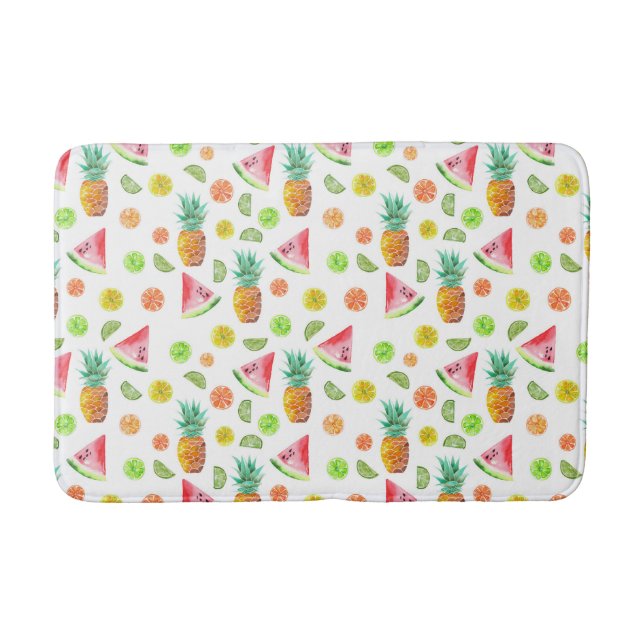 Tapis De Bain Motif de fruit glacé d'aquarelle (Devant)