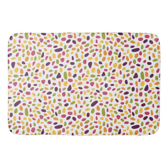 Tapis De Bain Motif de galets couleur (Devant)