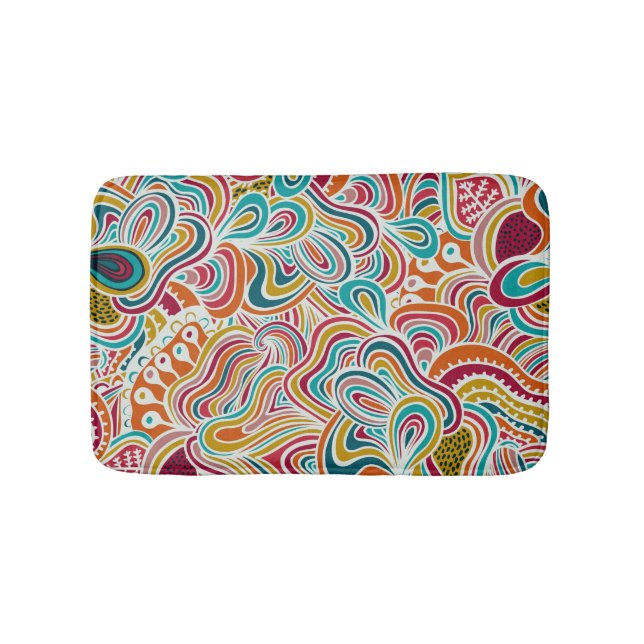 Tapis De Bain Motif de gribouillage (Devant)