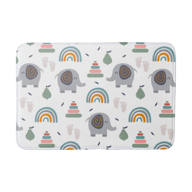 Tapis De Bain Motif de jouets pour bébé mou (Devant)