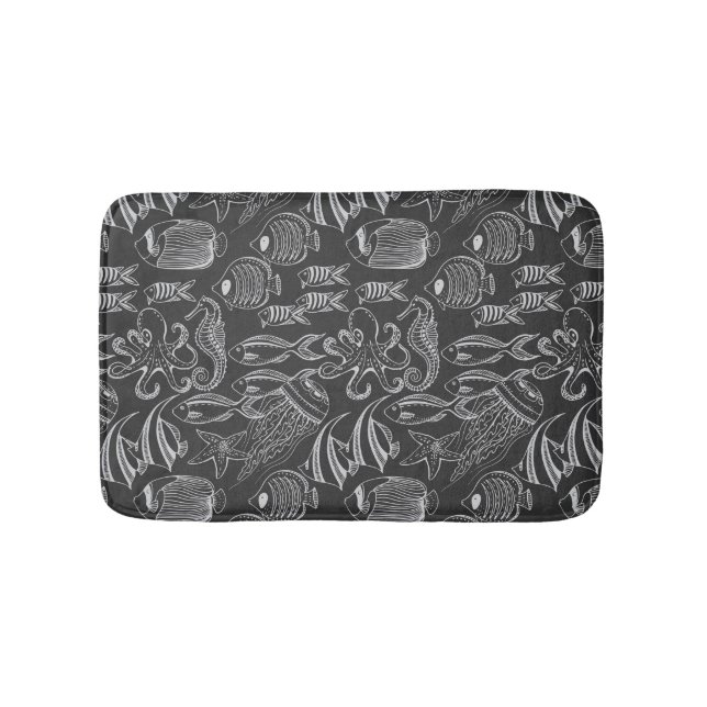 Tapis De Bain Motif de la mer Noire (Devant)