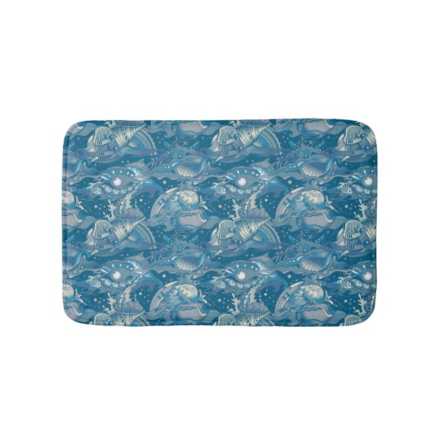 Tapis De Bain Motif de la mer tropicale (Devant)