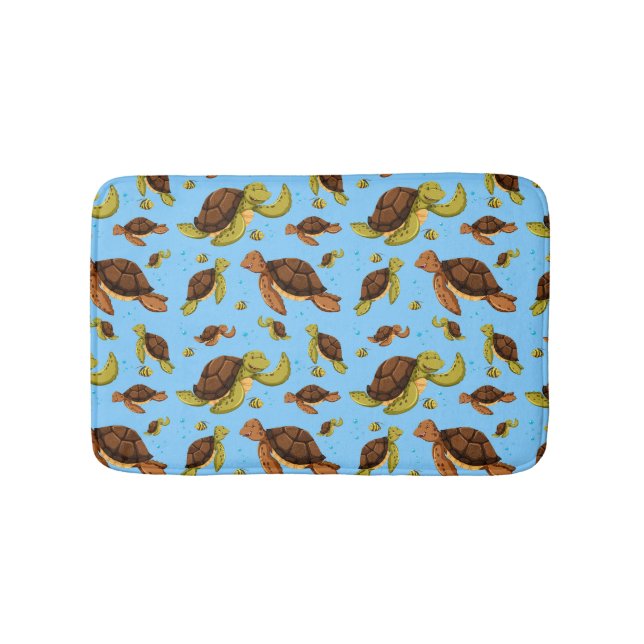 Tapis De Bain Motif de la tortue de mer (Devant)