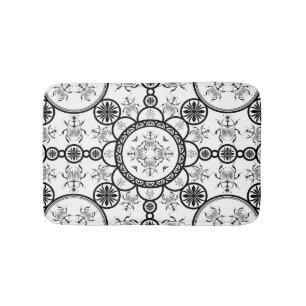 Tapis De Bain Motif de ligne de mosaïque Scarab