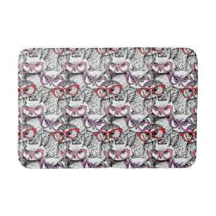 Tapis De Bain Motif de lunettes de hibou