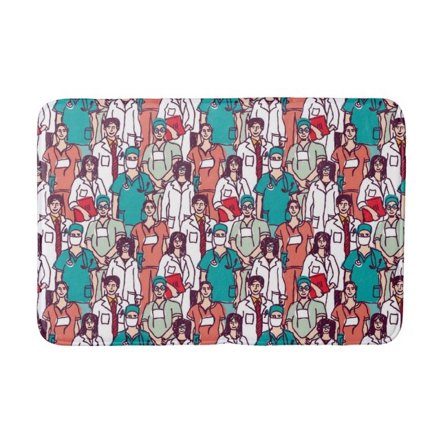 Tapis De Bain Motif de médecin et de chirurgien (Devant)