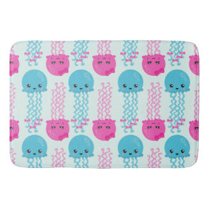 Tapis De Bain Motif de méduses, Mignonne méduse, Sea Animaux