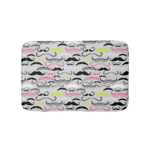 Tapis De Bain Motif de moustache, rétro style