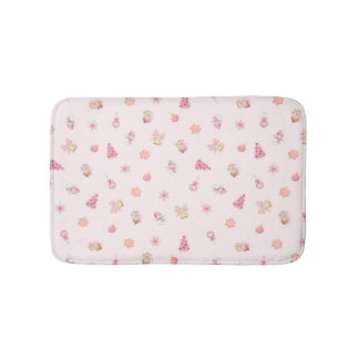 Tapis De Bain Motif de Noël rose cosy