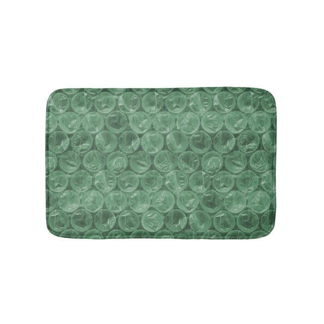 Tapis De Bain Motif de papier bulle vert (Devant)