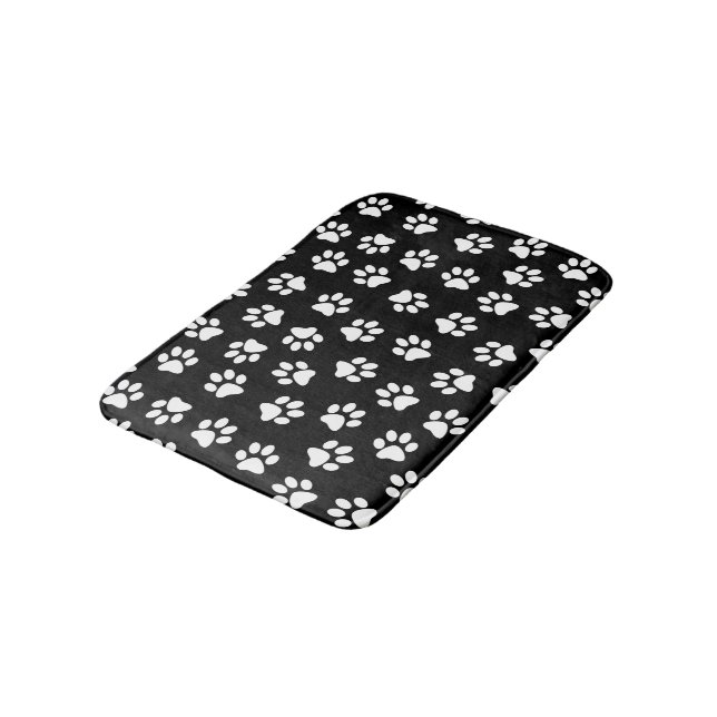 Tapis De Bain Motif De Pâtes, Patrouilles De Chien, Paws Blanche (Angle)