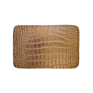 Tapis De Bain Motif de peau d'animal de cuir de crocodile de