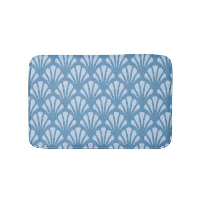Tapis De Bain Motif de pétoncle bleu (Devant)