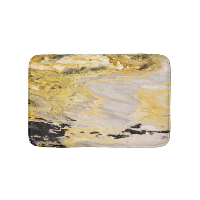 Tapis De Bain Motif de pierre de marbre tendance cool (Devant)