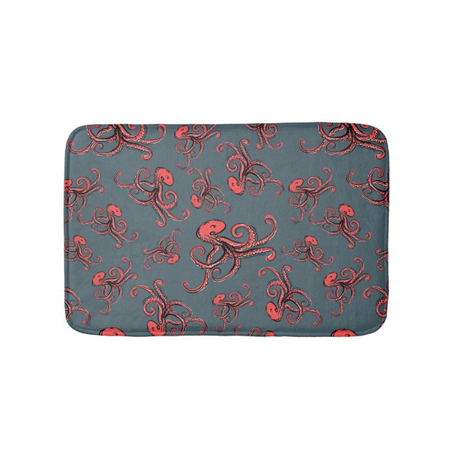 Tapis De Bain Motif de pieuvre sournois (Devant)