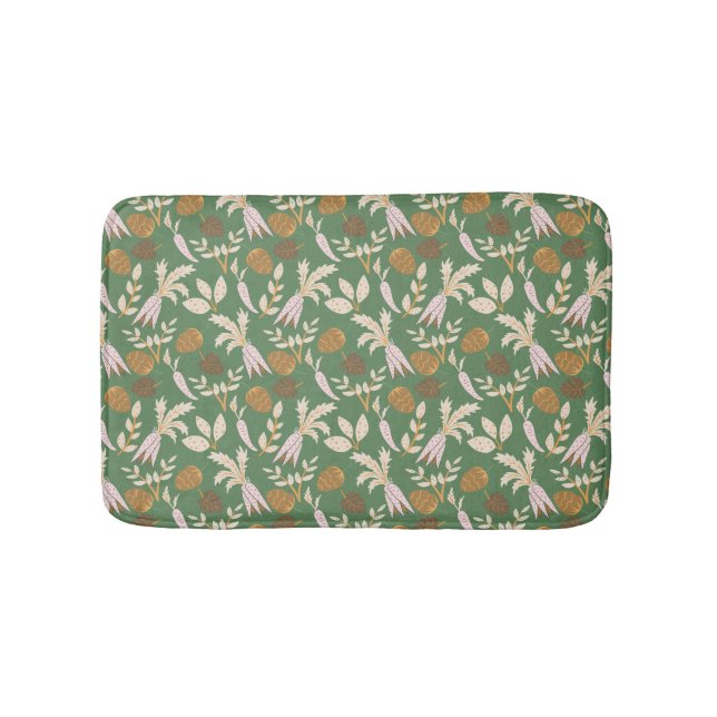 Tapis De Bain Motif de printemps vert (Devant)