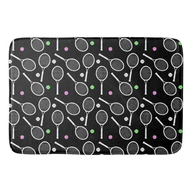 Tapis De Bain Motif de raquette de tennis (Devant)