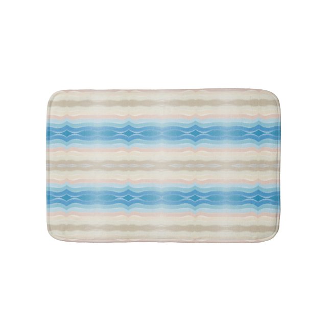 Tapis De Bain Motif de répétition de salé de rivage côtier (Devant)