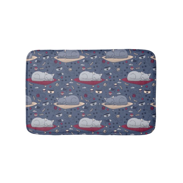 Tapis De Bain Motif de rêve de chats doux et confortable (Devant)