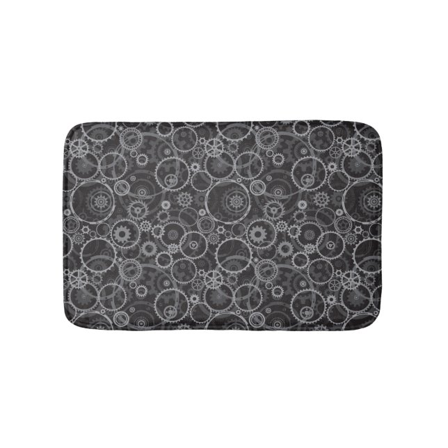 Tapis De Bain Motif de roues dentées (Devant)
