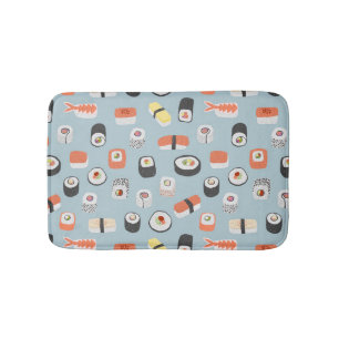 Tapis De Bain Motif de rouleaux Sushi Nigiri Maki
