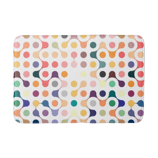 Tapis De Bain Motif de structure moléculaire (Devant)