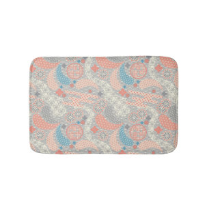 Tapis De Bain motif de style japonais. Illustration.