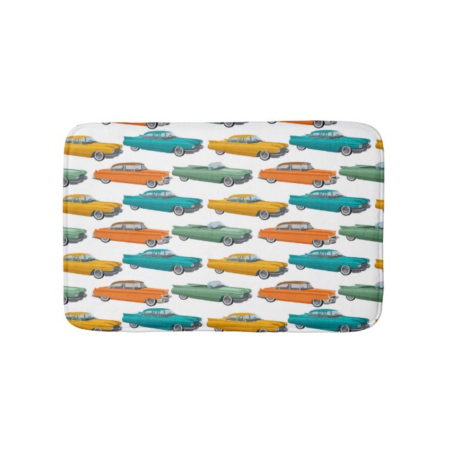 Tapis De Bain Motif de style Retro Car Fifties (Devant)