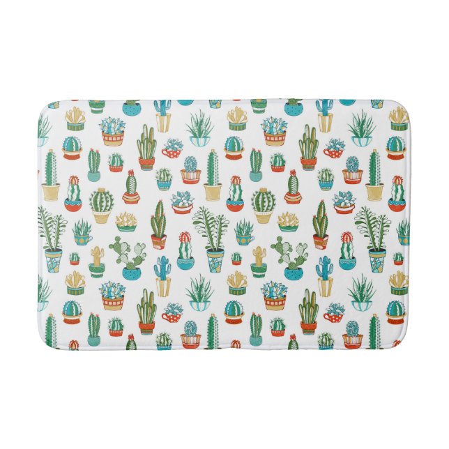 Tapis De Bain Motif de Succulents (Devant)