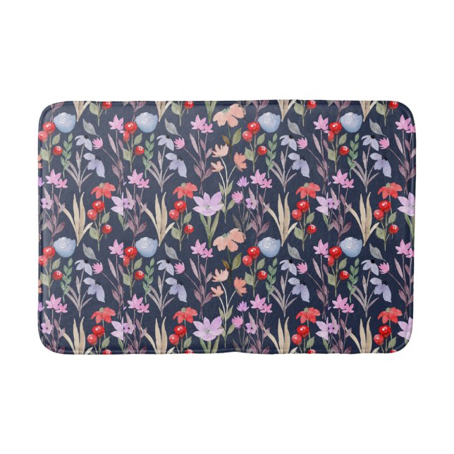 Tapis De Bain Motif de surface Florale Mode Botanique (Devant)