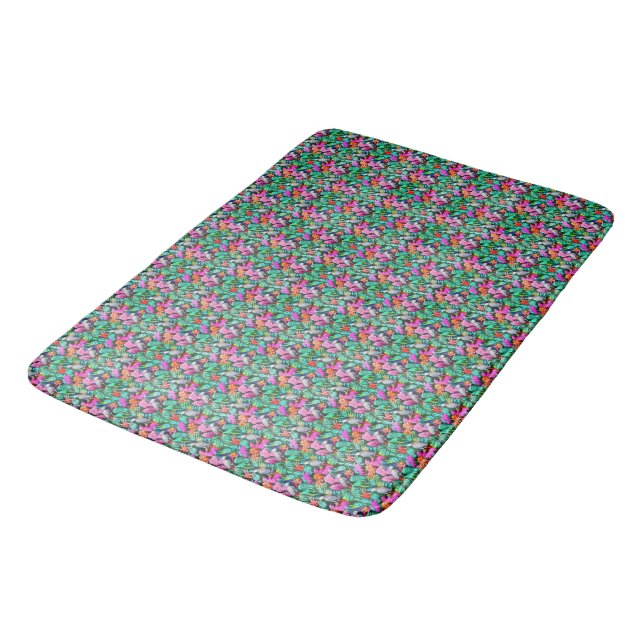 Tapis De Bain Motif de surface sans couture Jungle Dreams avec p (Angle)