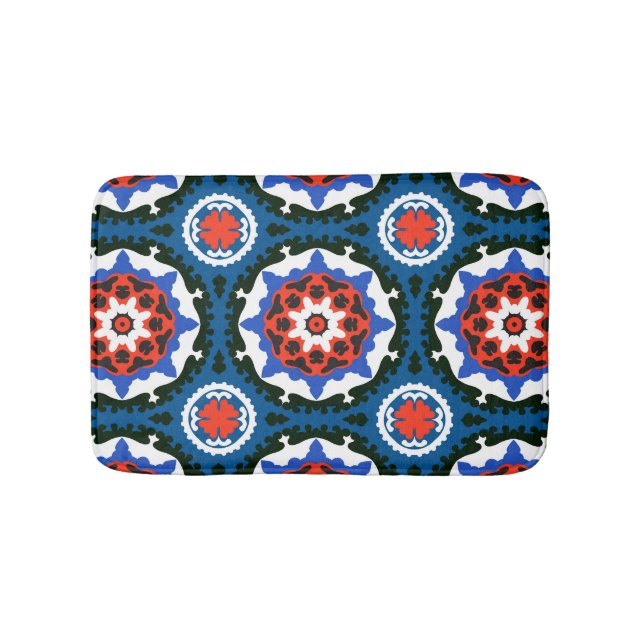 Tapis De Bain Motif de Suzani avec l'ornement audacieux (Devant)