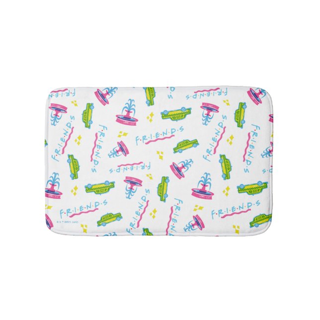 Tapis De Bain Motif de taxi et de fontaine d'eau pour AMIS™ (Devant)