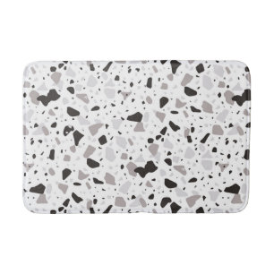 Tapis De Bain Motif de Terrazzo monochromatique