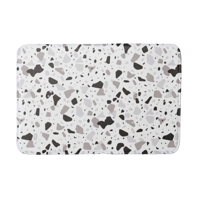 Tapis De Bain Motif de Terrazzo monochromatique (Devant)